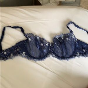 NWOT Chantelle Bra in Navy Floral
